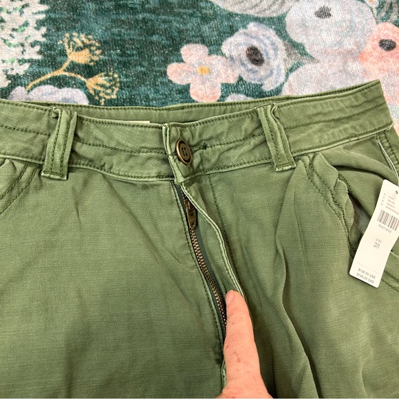 Anthropologie Pilcro Utility Cargo Pants NWT Women’s Green Straight Relaxed 28 - Picture 16 of 16